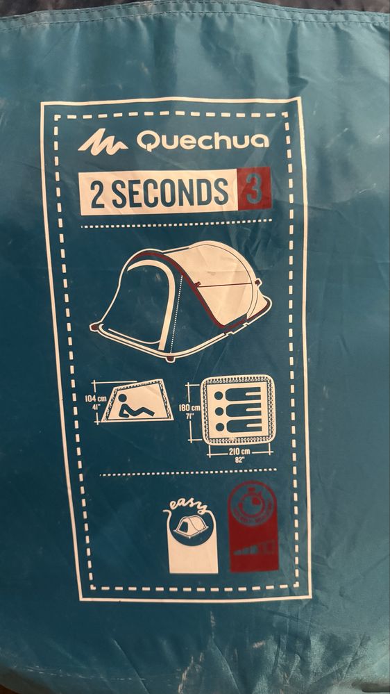 Szybkorozkładany namiot Quechua 2 Seconds – 3-osobowy