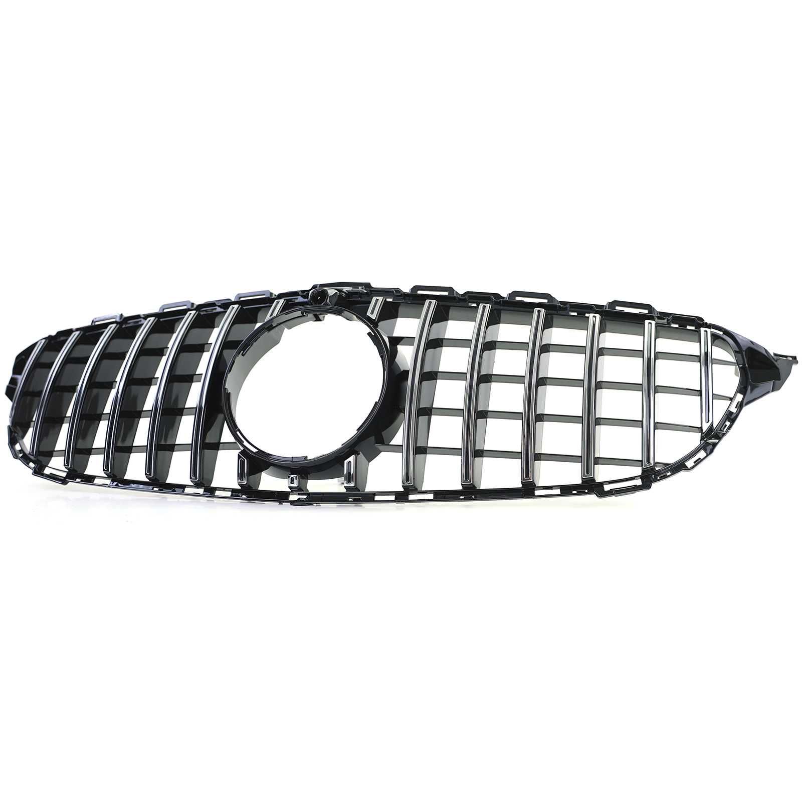 Grelha preta cromada Panamericana Mercedes ClasseC W205/S205 de 14a18