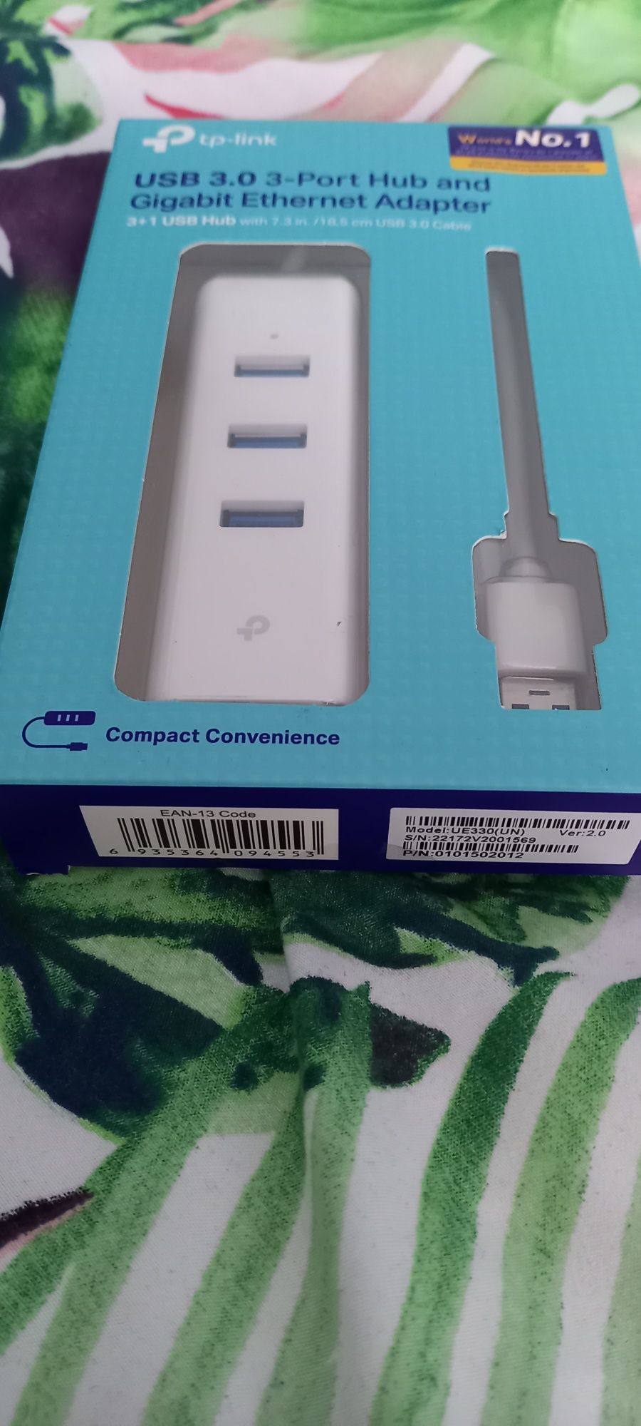 Karta sieciowa Ethernet z 3-portowym Hubem USB Tp-link