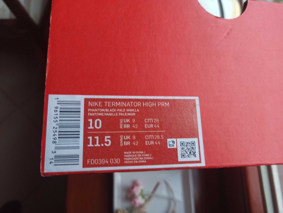 (r. Eur 44) Nike Terminator High Phantom Black FD0394,-030