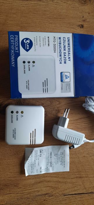 Czujnik gazu uniwersalny - Nowy, Gwarancja