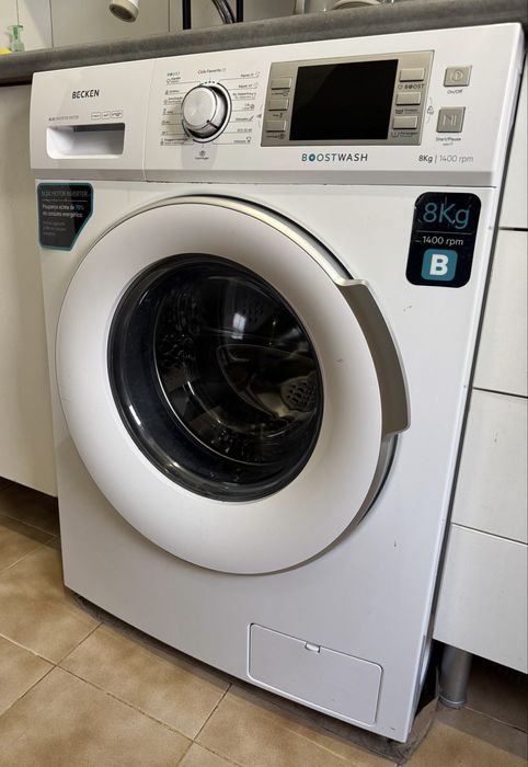 Maquina de lavar roupa Becken BoostWash BWM5379WH - 8 kg, 1400 rpm