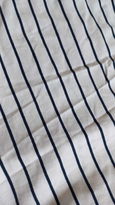 Koszulka biała paski dla dziewczynki kokarda cool club r.152 bluzka