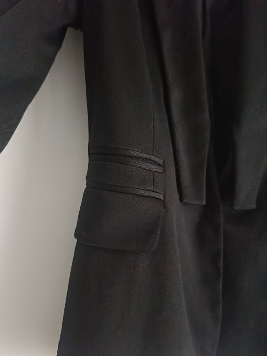 Wełniana czarna marynarka Simple rozmiar XS