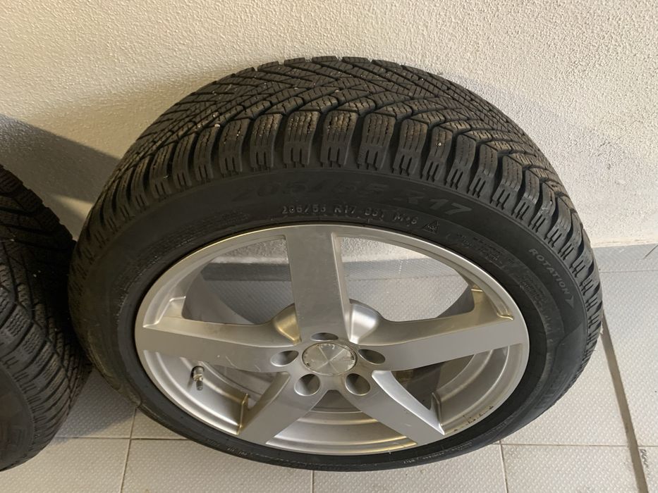 4 jantes  e pneus pirelli 205/55r17