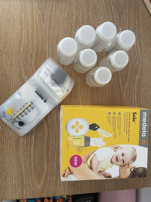 Medela Solo - bomba extratora de leite + extras