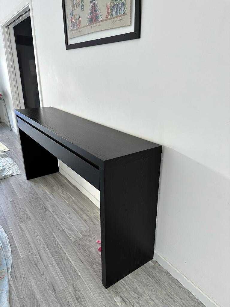 MALM Toucador/Aparador/Consola PRETO 190x41 cm NOVO E GRANDE