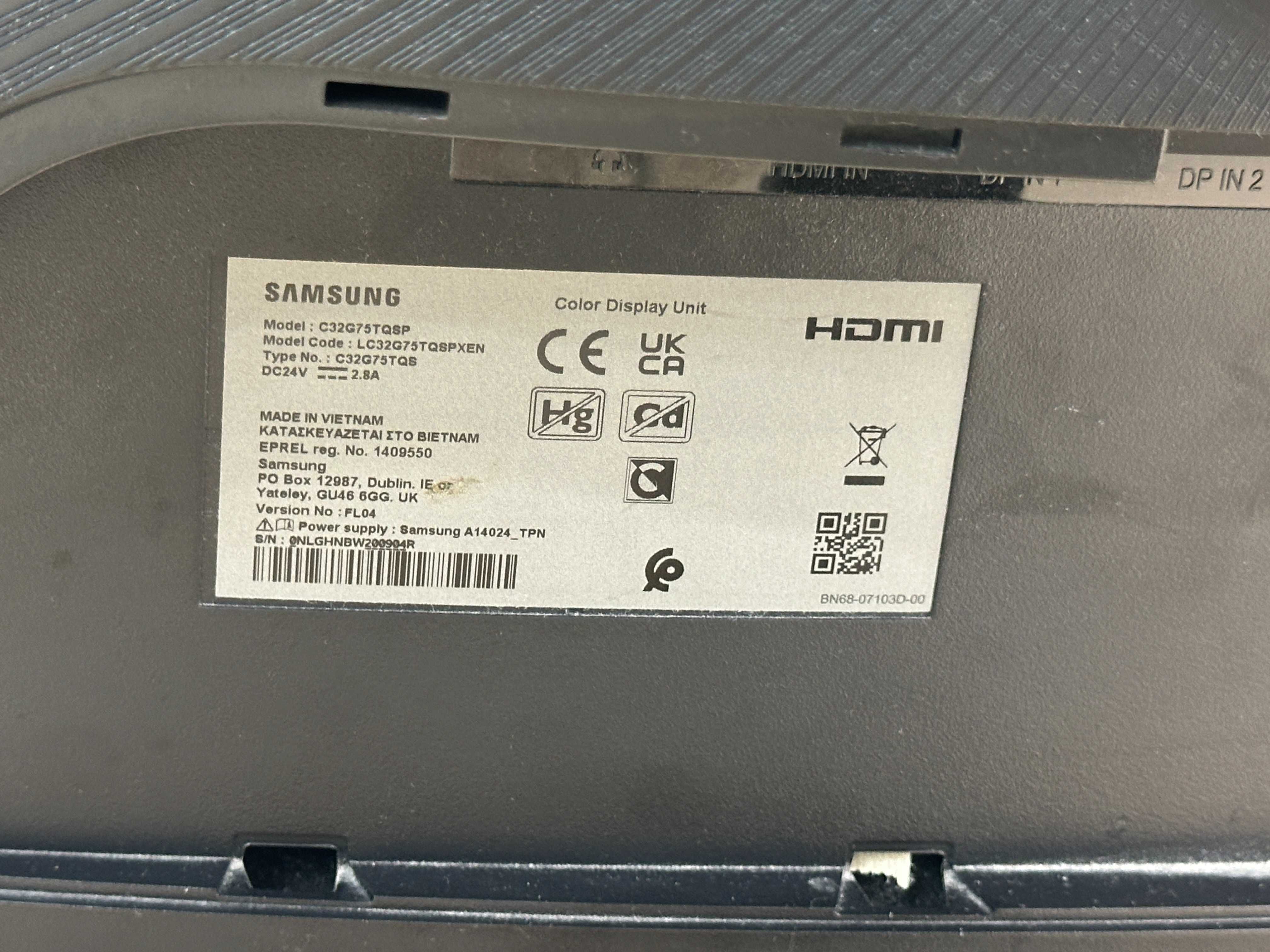 Monitor Gamingowy Samsung C32G75TQSP | 32" | 4K | 240Hz