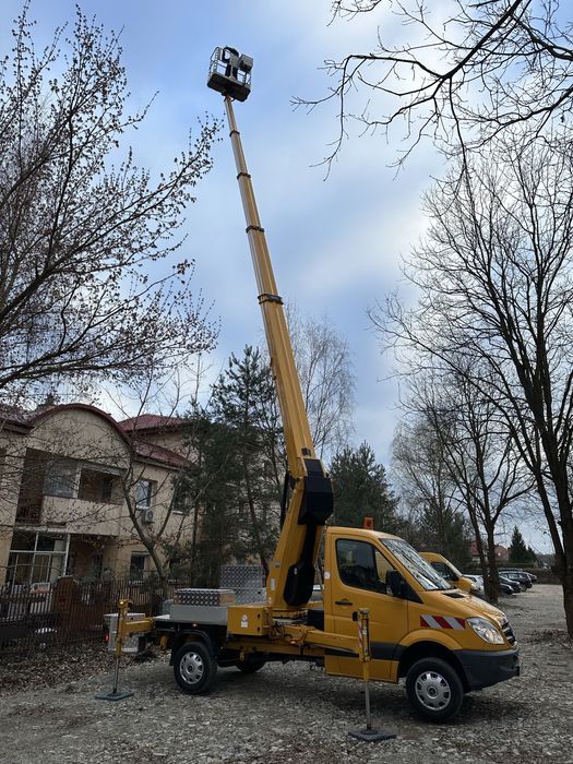 Wycinka drzew, porządkowanie działek, rębak, podnośnik 27M