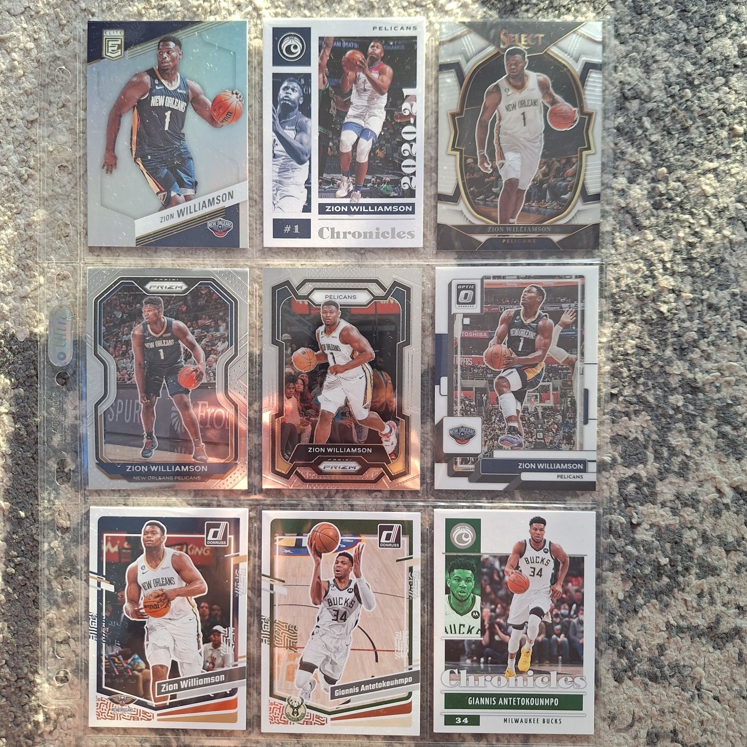 Karty NBA Luka, Giannis, Curry, Lillard, Zion, Tatum,Morant