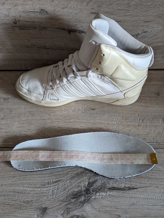 Кроссовки белые Adidas Адидас hoops team 40 р 26 см хай-топы