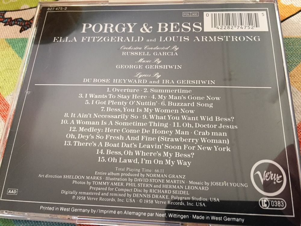 Porgy & Bess- cd praticamente novo.