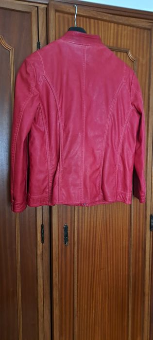 Blusão de senhora, vermelho - BAIXA DE PREÇO