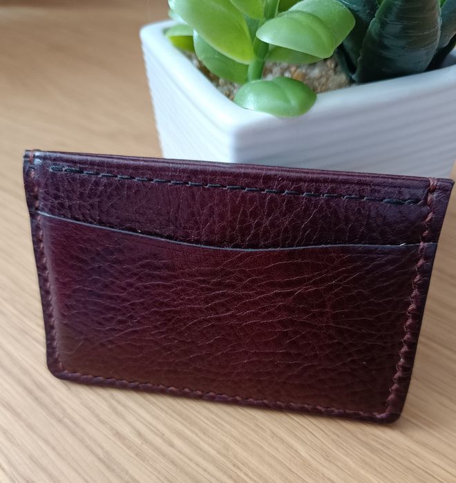 Portfel na karty. Skóra naturalna