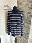 Granatowy sweter w paski H&M rozmiar S