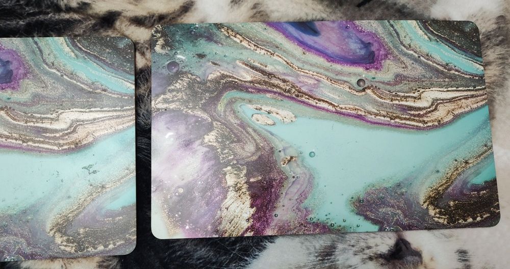 2x podkładka drewniana na stół