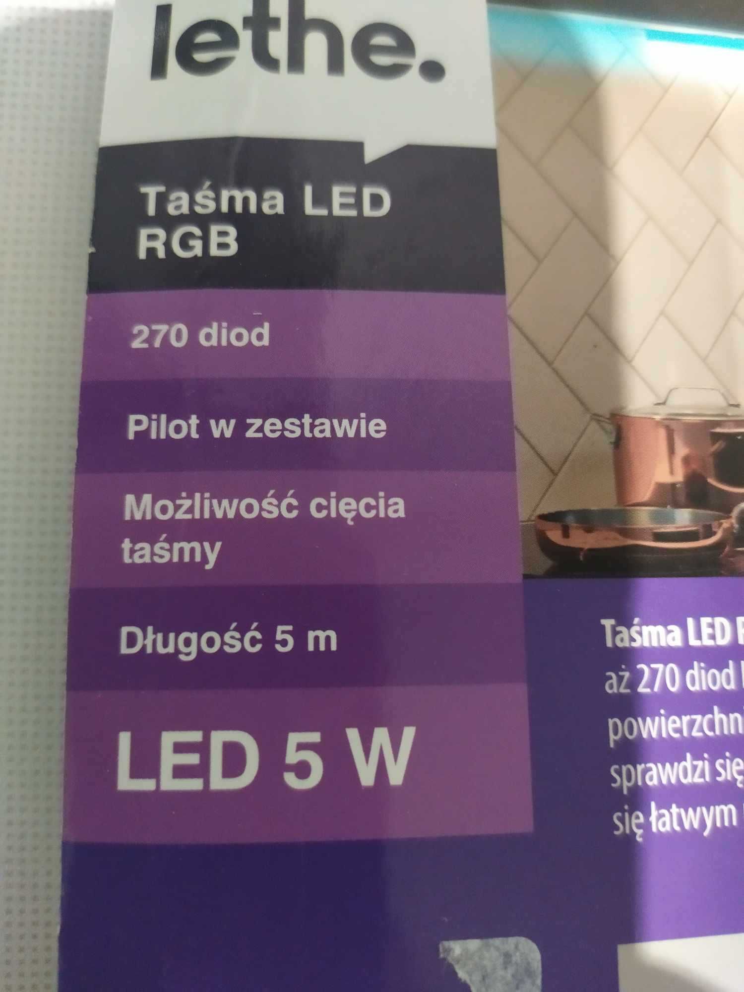 LETHE Taśma LED 5m RGB 270 diod