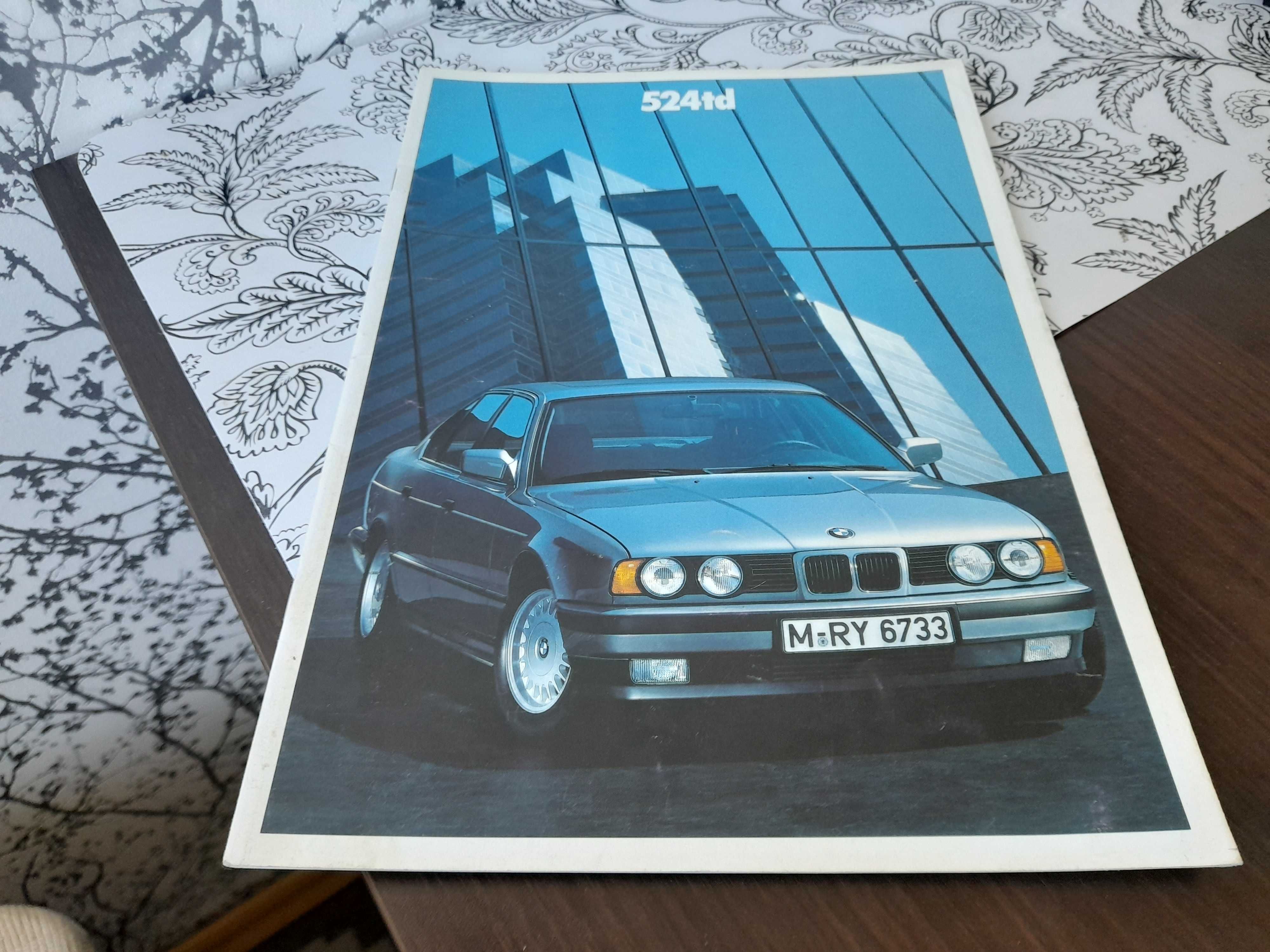 Prospekt BMW 524td e34