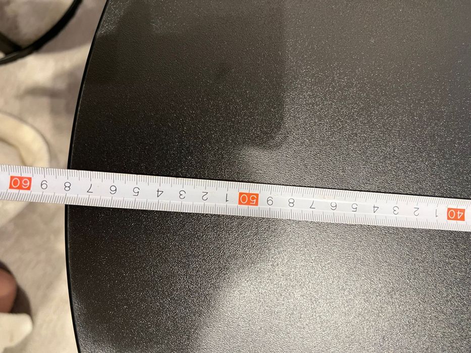 Komplet okrągłe czarne stoliki kawowe matowe