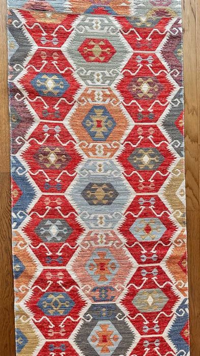 Dwustronny Dywan (Chodnik) Etniczny do Prania (80x300 cm)