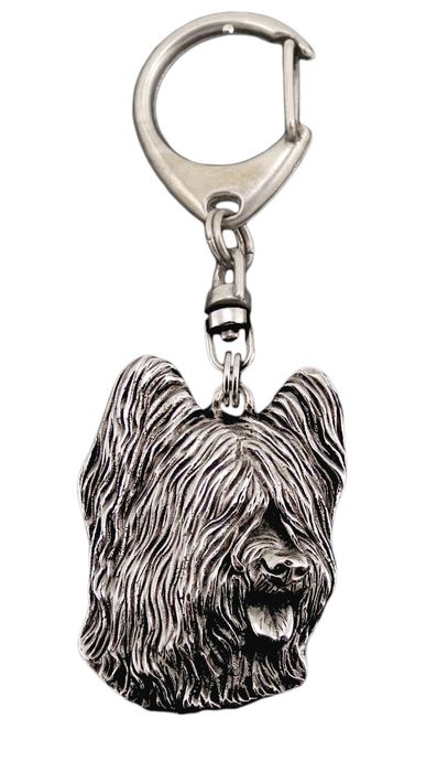 Owczarek francuski Briard brelok posrebrzany Art-Dog
