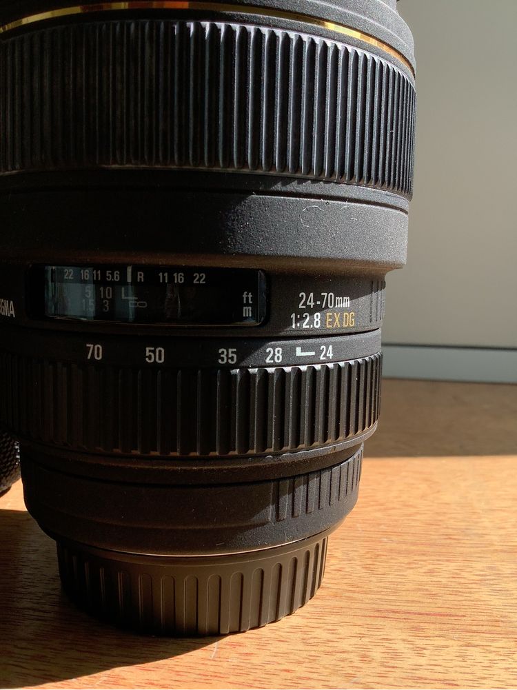 Canon EF > Signa 24-70mm f2.8 EX DG Macro < compativel com full frame