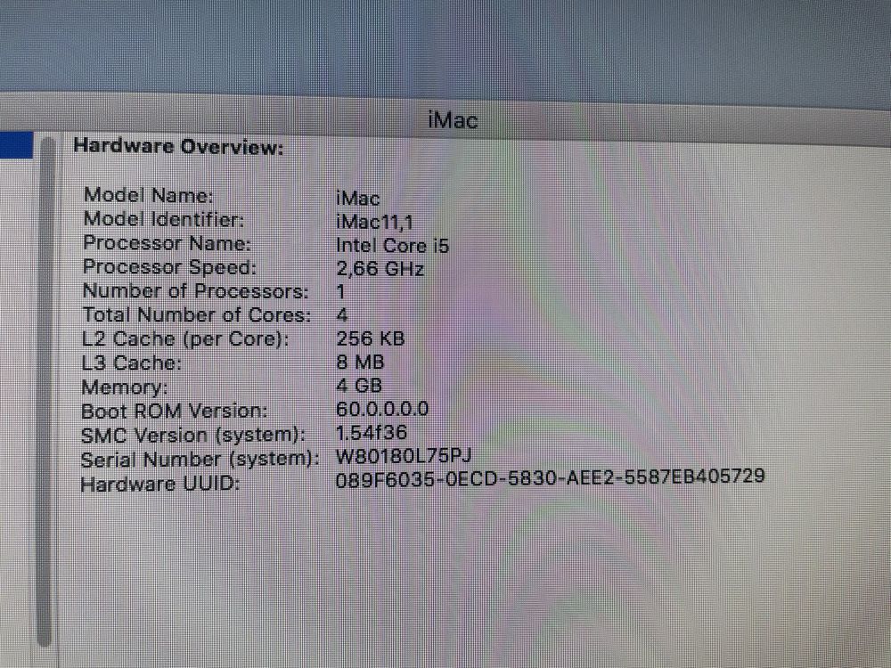 IMac 27” late 2009