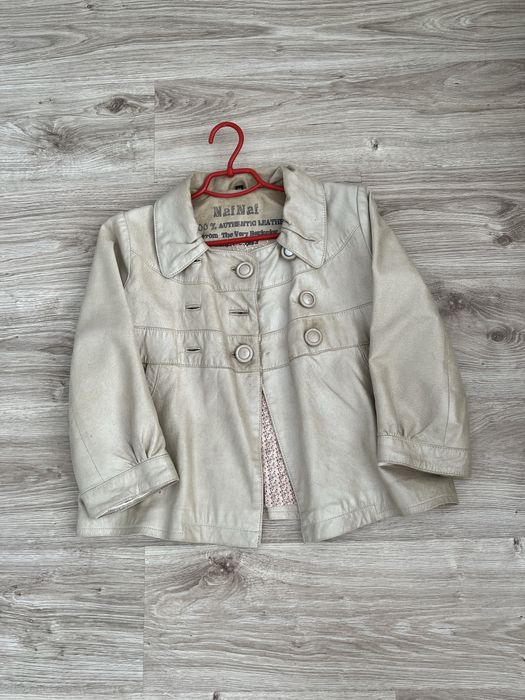 Кожаная куртка Naf Naf, вторая куртка и платье в подарок