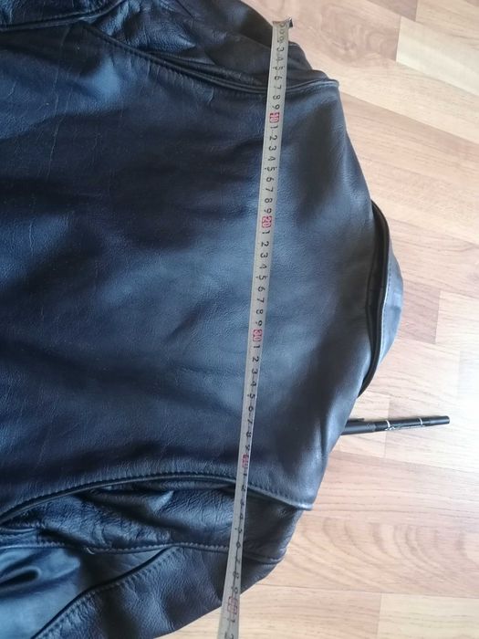 Kurtka ramoneska skóra naturalna, gruba S /M czarna damska