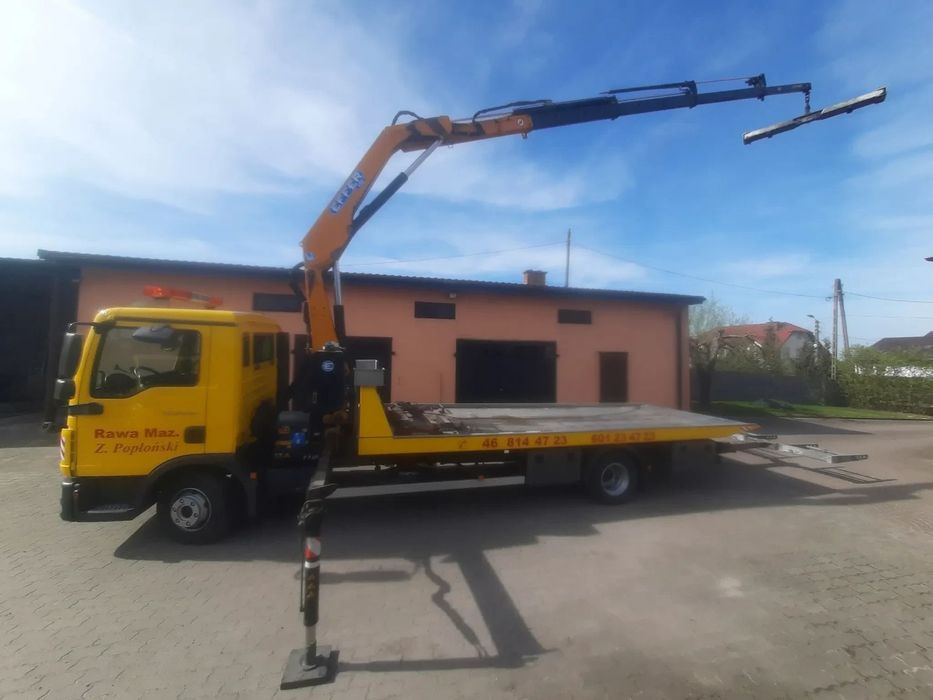 MAN TGL 12.240  MAN 12240 specjalny pomoc drogowa platforma + HDS