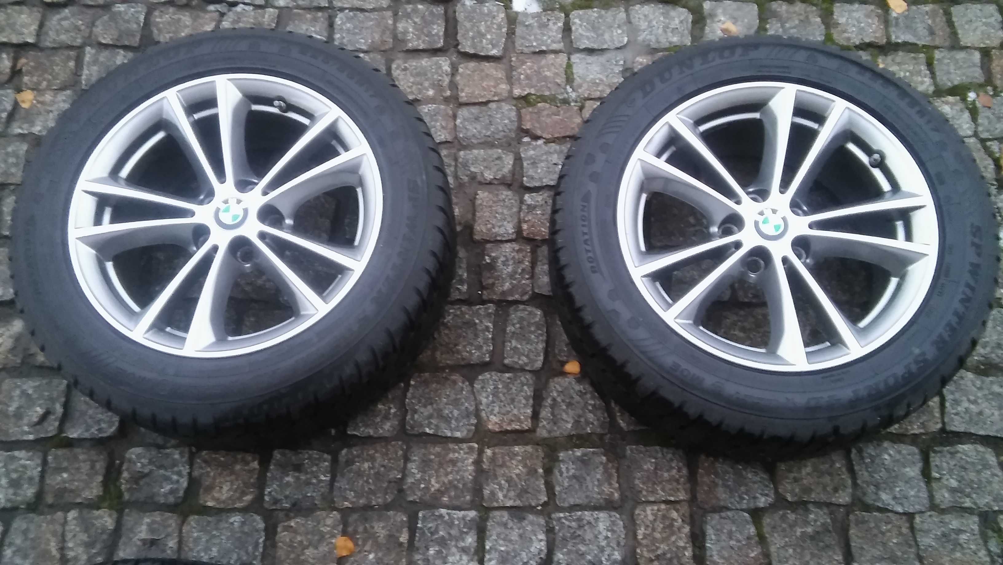 BMW 5,G30,G31,koła ZIMAx4szt,Dunlop,225/17/55,RSC,czujniki,5-6mm,alumy