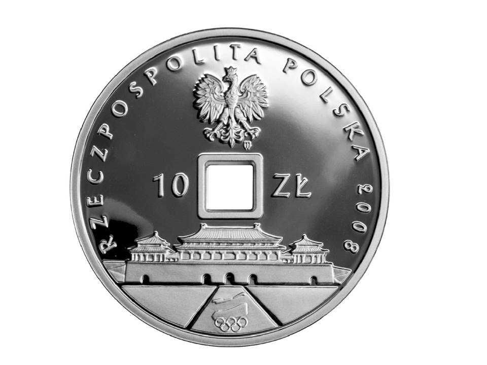 Moneta kolekcjonerska 10 złotych - Pekin (otwór)