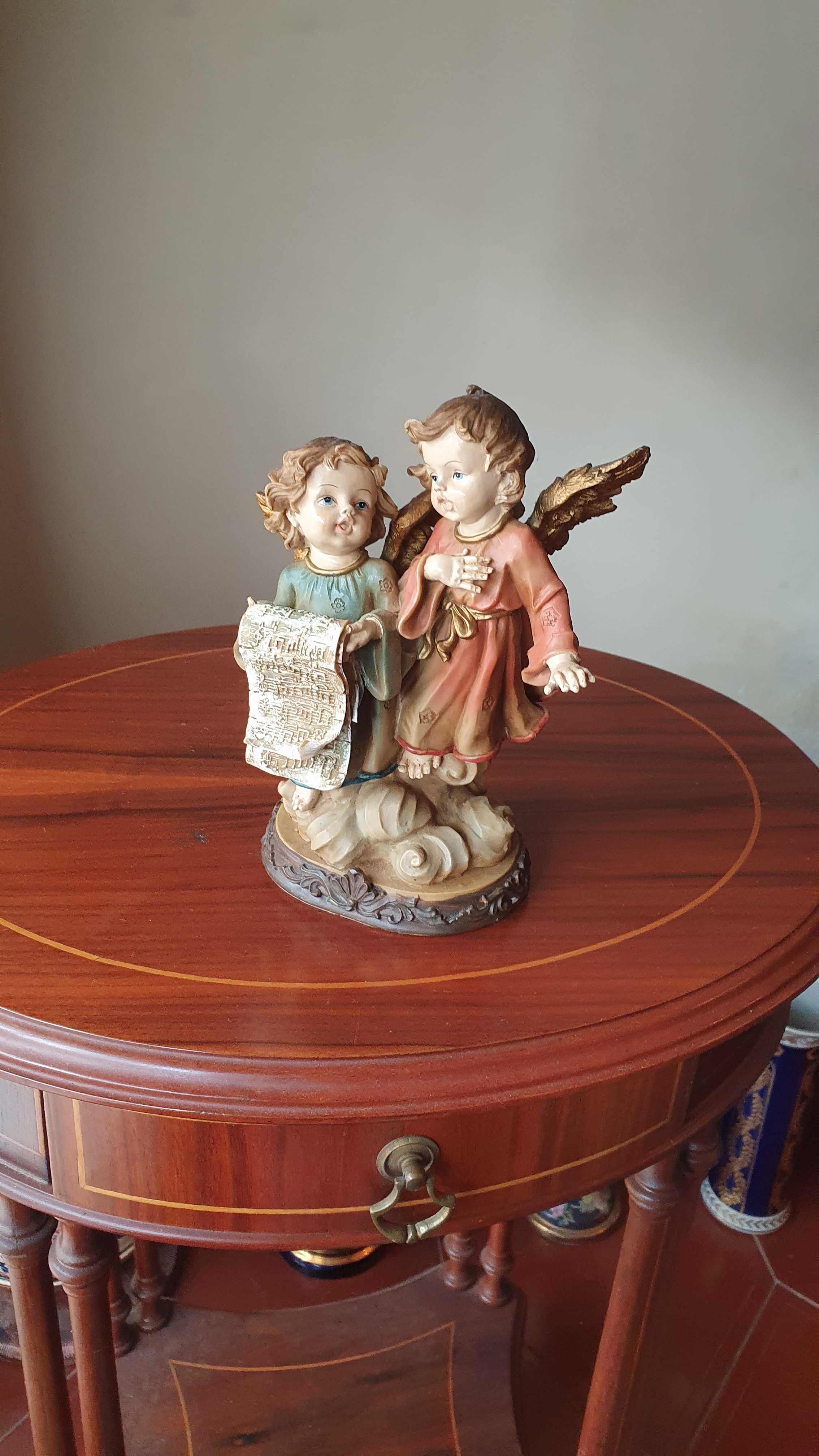 Arte Sacra - Estatueta de Anjos da Partitura.