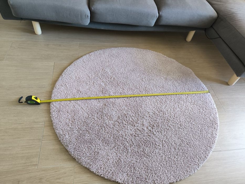 Tapete redondo rosa IKEA