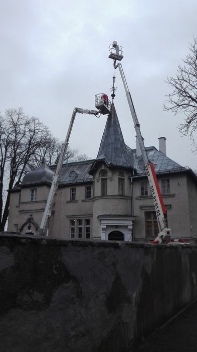 Podnosnik koszowy zwyzka wysiegnik HDS koparka transport mycie dachów