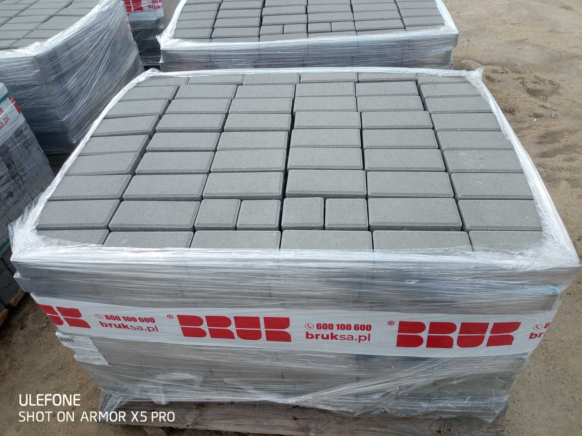 kostka Brukowa Holand Prostokąt Cegiełka kość domino 6cm NOWA brutto