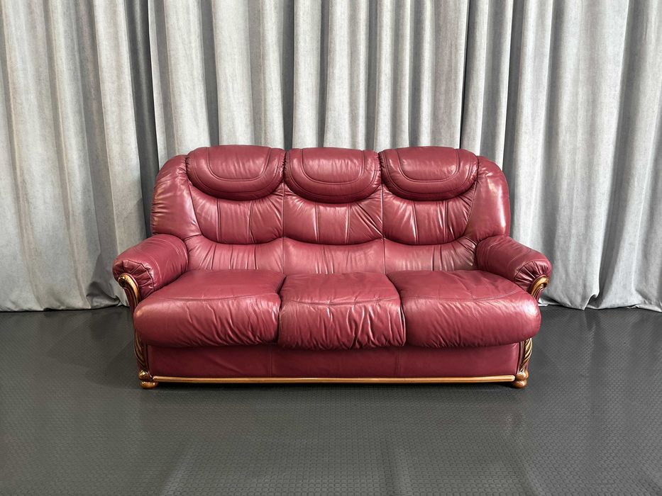 Чорний/білий/коричневий шкіряний диван-трійка/шкіряні дивани/меблі