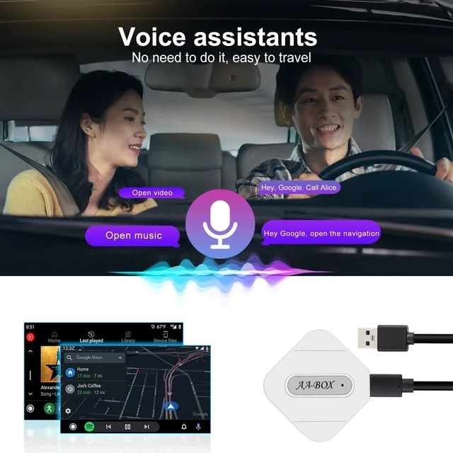 Adaptador sem fios para carro Android plug & play SELADO