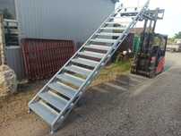 Schody metalowe ocynkowane