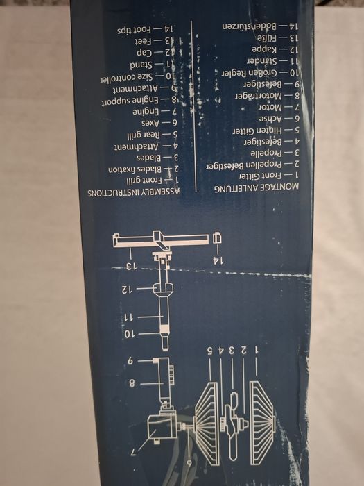 Wiatrak stojący wentylator