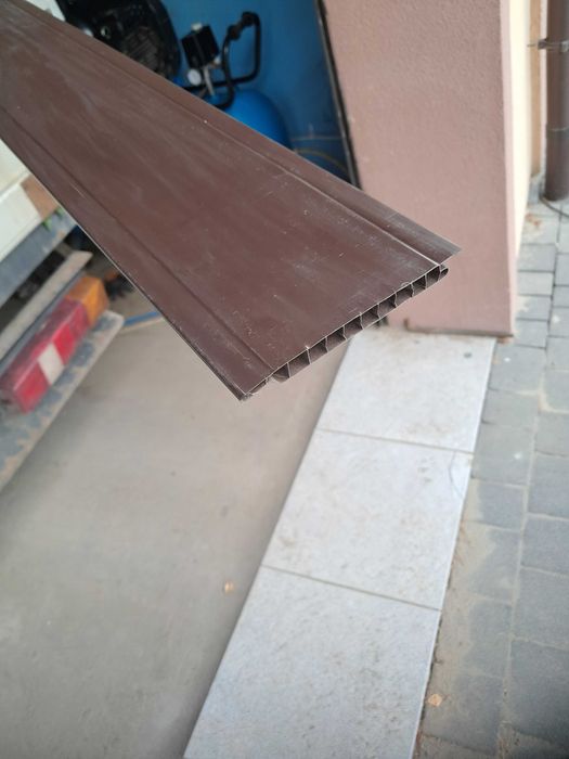 Panel PVC , brązowy, poprzybitka 63m2 +listwy -długość 6mb!