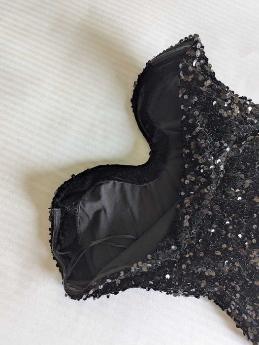 Боді з блискітками паєтками лелітками H&M S