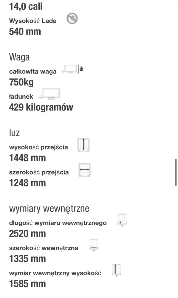 Böckmann cargo kofer 750 kgLekka kat B meblowoz