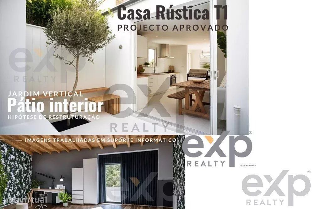 Casa Rústica T1 -projeto aprovado-  em  Flor da Rosa, Crato, Portalegr