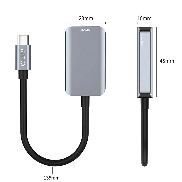 Tech-Protect Ultraboost Adapter Type-C To Hdmi 4K 60Hz Black