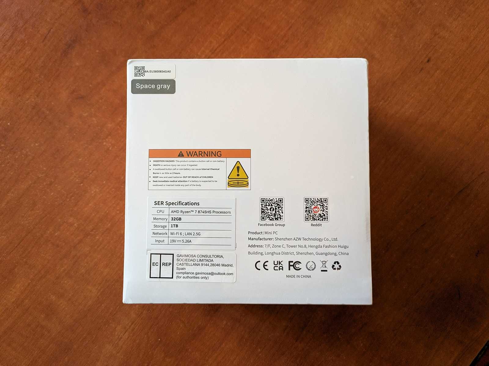 Міні ПК Beelink SER8 Ryzen 7 8745HS 32GB DDR5 1TB NVMe - Кращий вибір!