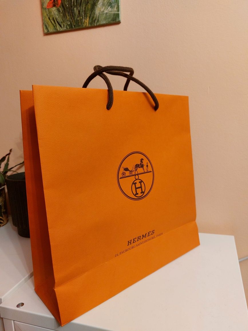 Oryginalna torba papierowa HERMES