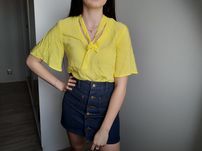 Koszula żółta elegancka stan idealny Xs lata