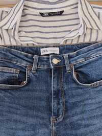 Zara jeansy damskie wysoki stan 34