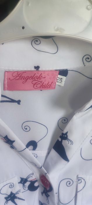 Блуза, рубашка для дівчинки 6-8 років в школу